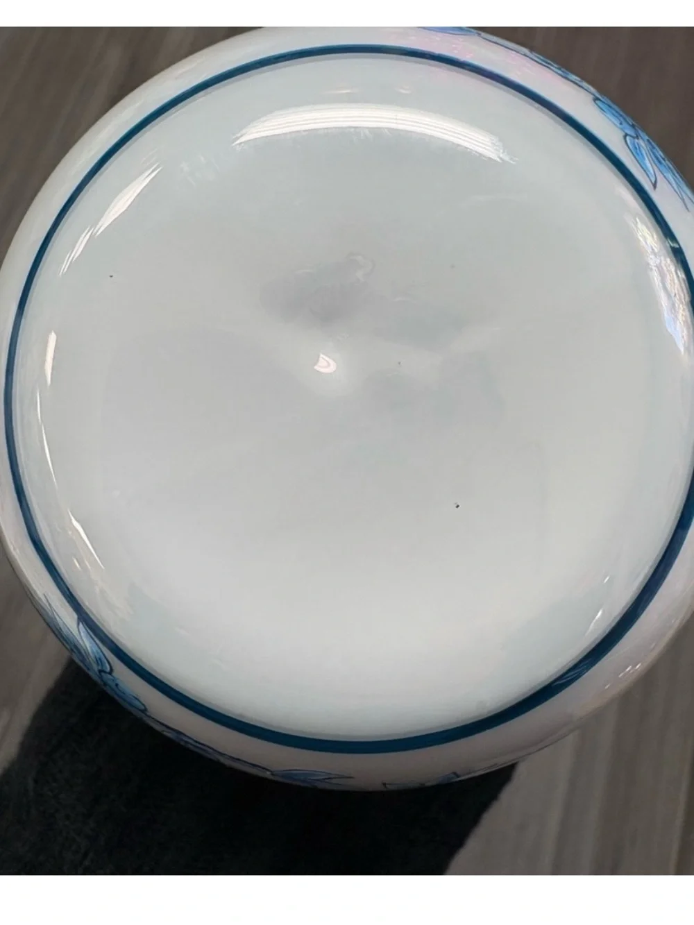 Blue Floral Ginger Jar ornament- White and Blue from raz imports